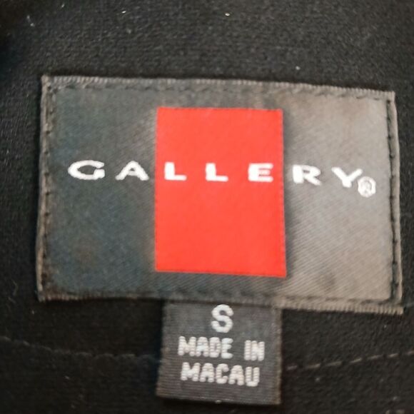 Gallery Macys Black Coat Machine Washable Coat SIZE S - Picture 7 of 15